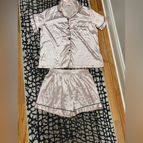 Silky Pink Pajama Set - Picture 2 of 7